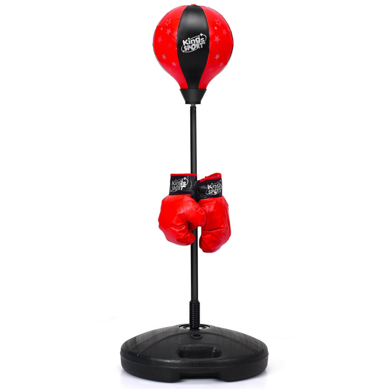 Kids Adjustable Punching Bag 32-48.5 Inch PE PVC Leather Iron Stand